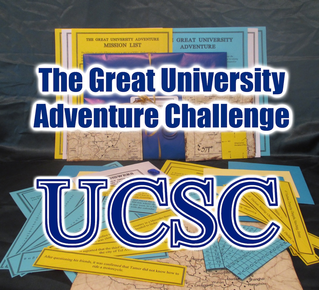 Scavenger Hunt Adventure University of California Santa Cruz UCSC the Great  University Adventure Challenge - Etsy