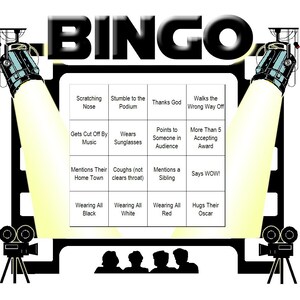 Oscar&#39;s Night Themed Bingo Set