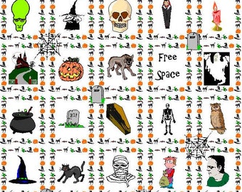 Halloween Themed Bingo Set