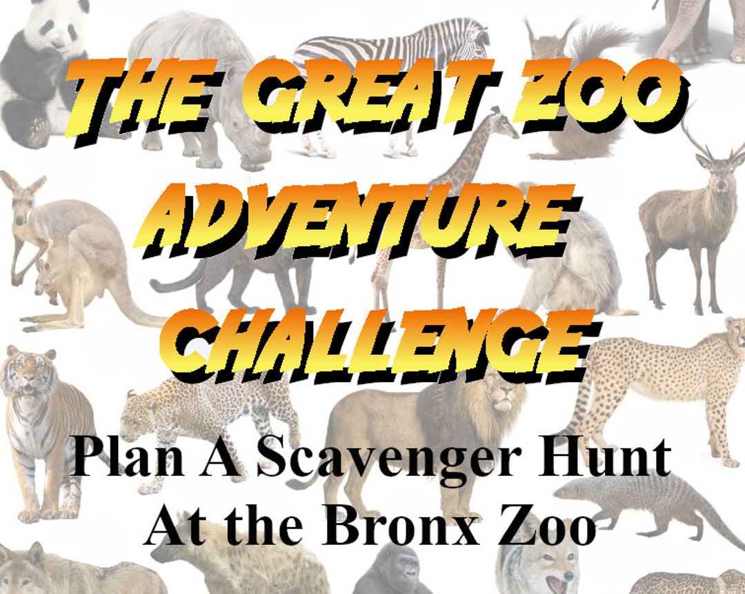 Bronx Zoo Scavenger Hunt the Great Zoo Adventure Challenge - Etsy