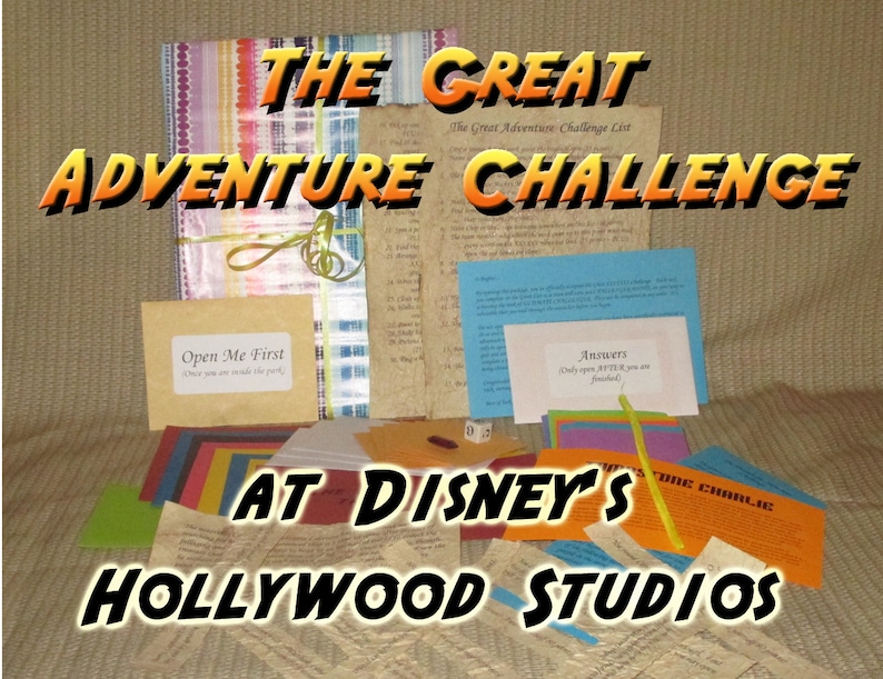 Scavenger Hunt Adventure Disney's Hollywood Studios Park The Great Adventure Challenge image 1