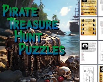Pirate Themed Treasure Hunt Puzzles