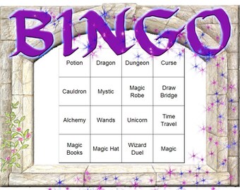 Wizard Themed Bingo Set