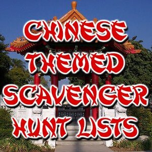Chinese Themed Scavenger Hunt List Collection