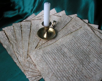 Dickens Christmas Carol Hand Antiqued Book Pages