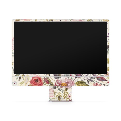 Morning Floral Medley Vinyl Skin for iMac 21.5