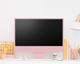Mimosa Pink Vinyl Skin for Imac 21.5 