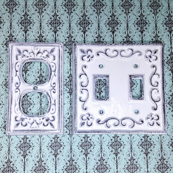 Cast Iron Switch Plate Cover, Outlet Cover, Custom Outlet Cover, Historical Hardware, Historical Switch Cover, Historical Antique Decor