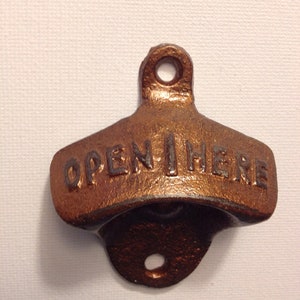 Bronze bottle opener, Bronze Anniversary Gift for Men, Fathers Day Gift, Groomsman gift, Man Cave Decor, Retro Bottle Opener, Gift for men