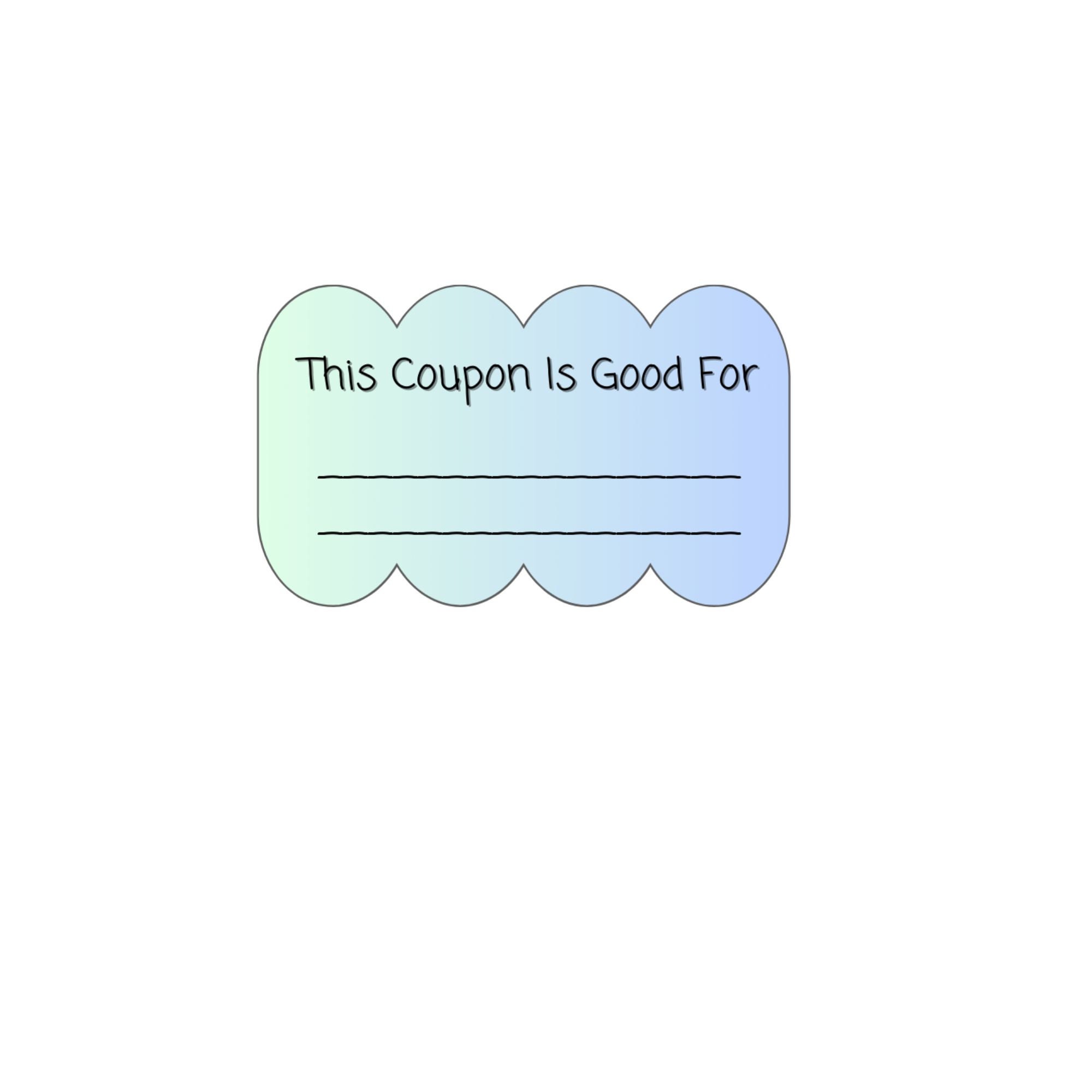 Blank Coupon Forms, Downloadable Printable, Grade School, Homeschool ...