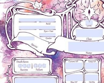 Form-Fillable Astralsea Character Sheets