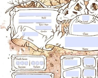 Form-Fillable Boneyard Character Sheets