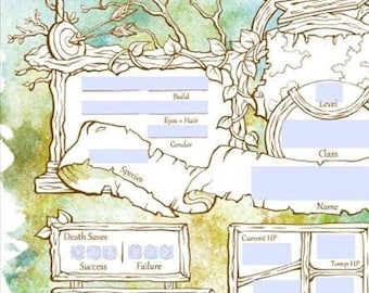 Form-Fillable Wanderlust Character Sheets