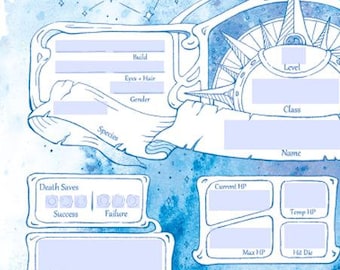 Form-Fillable Starlit Character Sheets