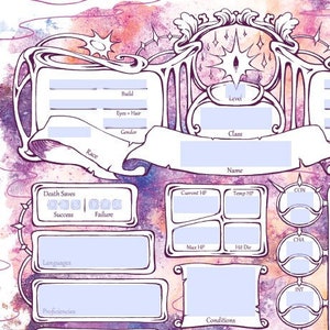 Form-Fillable Astralsea Character Sheets