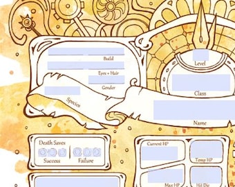 Form-Fillable Clockwork Character Sheets