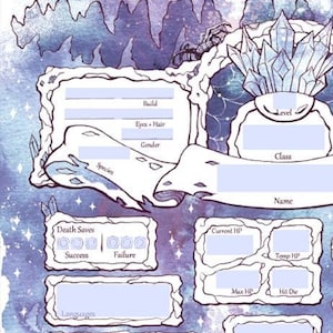 Form-Fillable Underdark Character Sheets