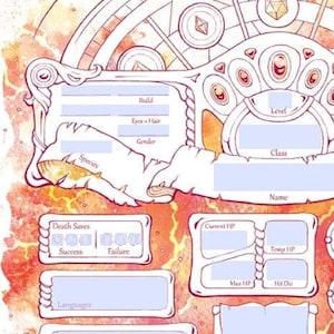 Form-Fillable Spellfire Character Sheets