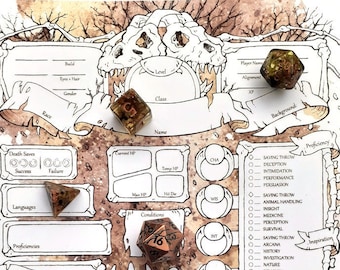 Boneyard Character Sheets - D&D 5e