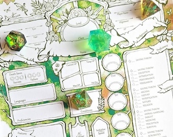 Woodland Character Sheets - D&D 5e