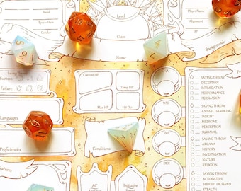 Sunlit Character Sheets - D&D 5e