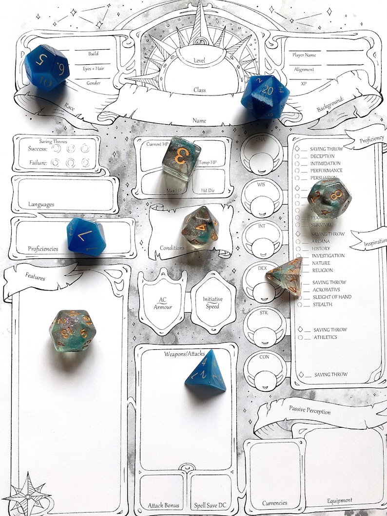 Sunlit Character Sheets D&D 5e image 6