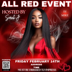 Valentine Party Flyer (editable)