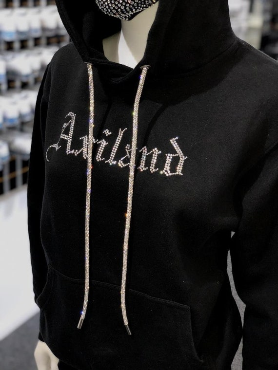 Rhinestone Hoodie String