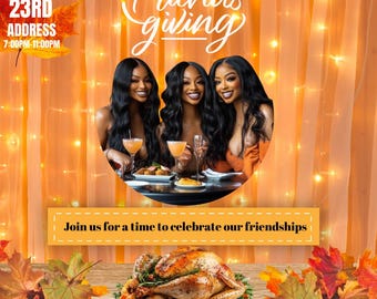 Friendsgiving Flyer (editable)