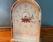 Howard Miller Christmas Mantle Clock - Plays Christmas Carols on the Hour - Sounds of the Season - Table Top Clock -