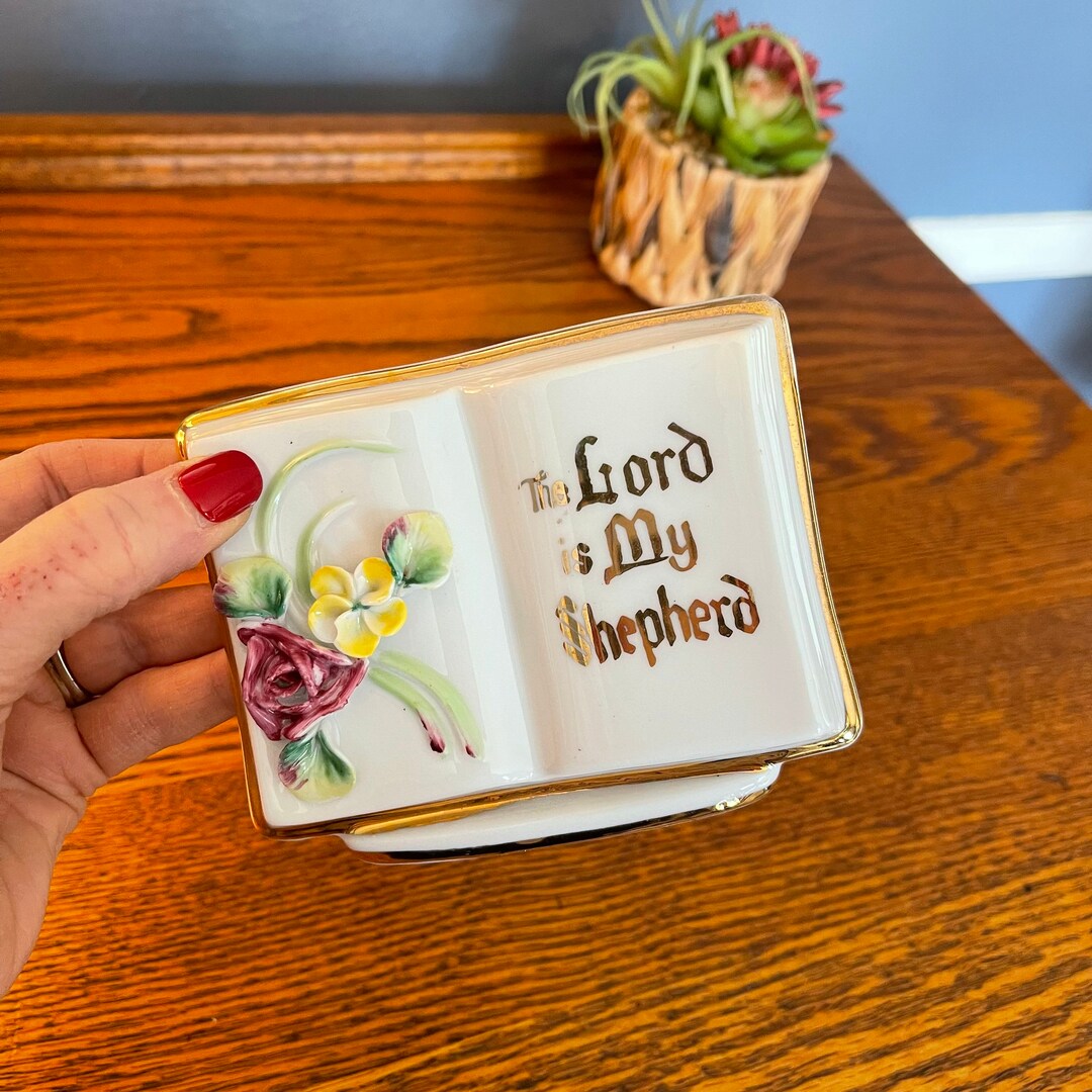 The Lord is My Shepherd Planter Religious Planter Religious Knick Knack