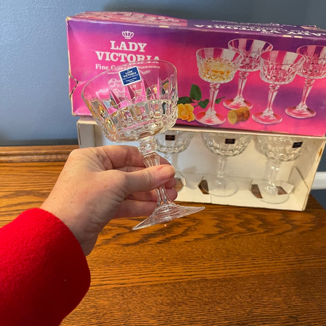 Lady Victoria Fine Crystal Stemware Imported From France Etsy
