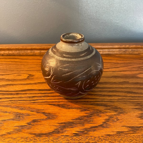 Studio Art Pottery Vase by Jack Pharo from Wichita Kansas - MCM Pottery