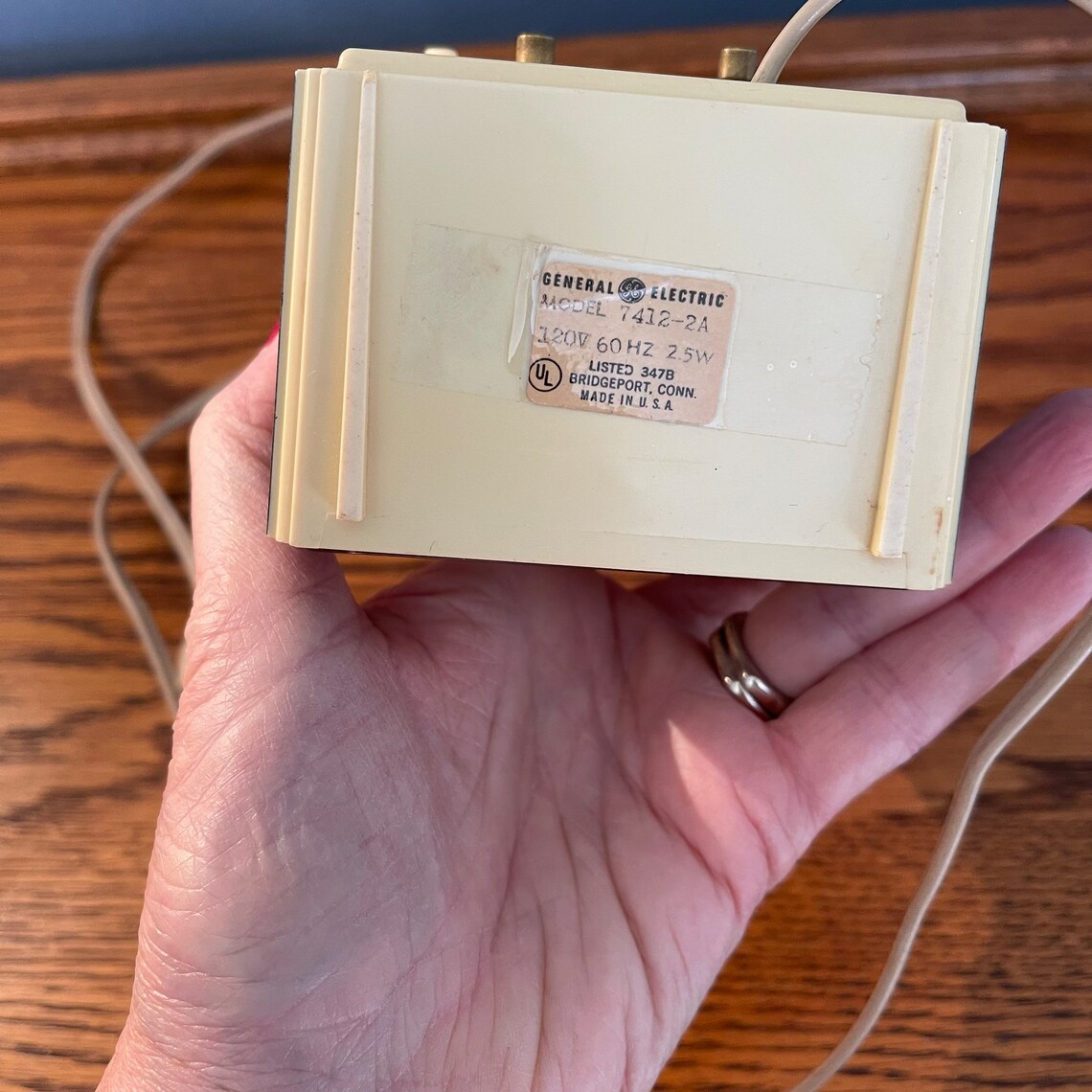 General Electric Alarm Clock Mid Century Alarm Clock Etsy