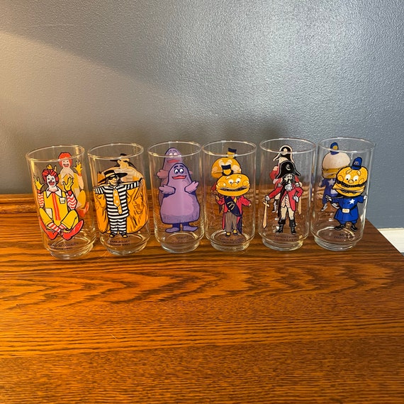 1977 Mcdonalds Collector Series Glasses Complete Set Etsy