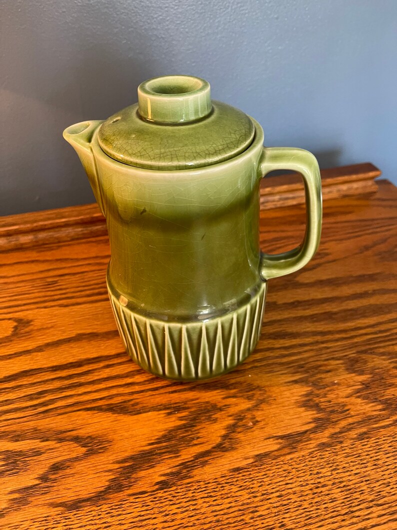 Avocado Green Tea Pot Coffee Pot Decorative Pot Retro Etsy