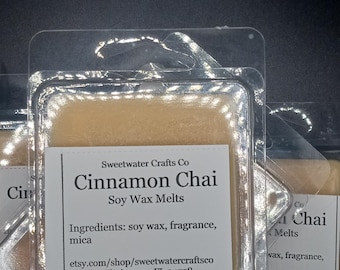 Cinnamon Chai Soy Wax Melts, Soy Candle Melts, Candle Tarts