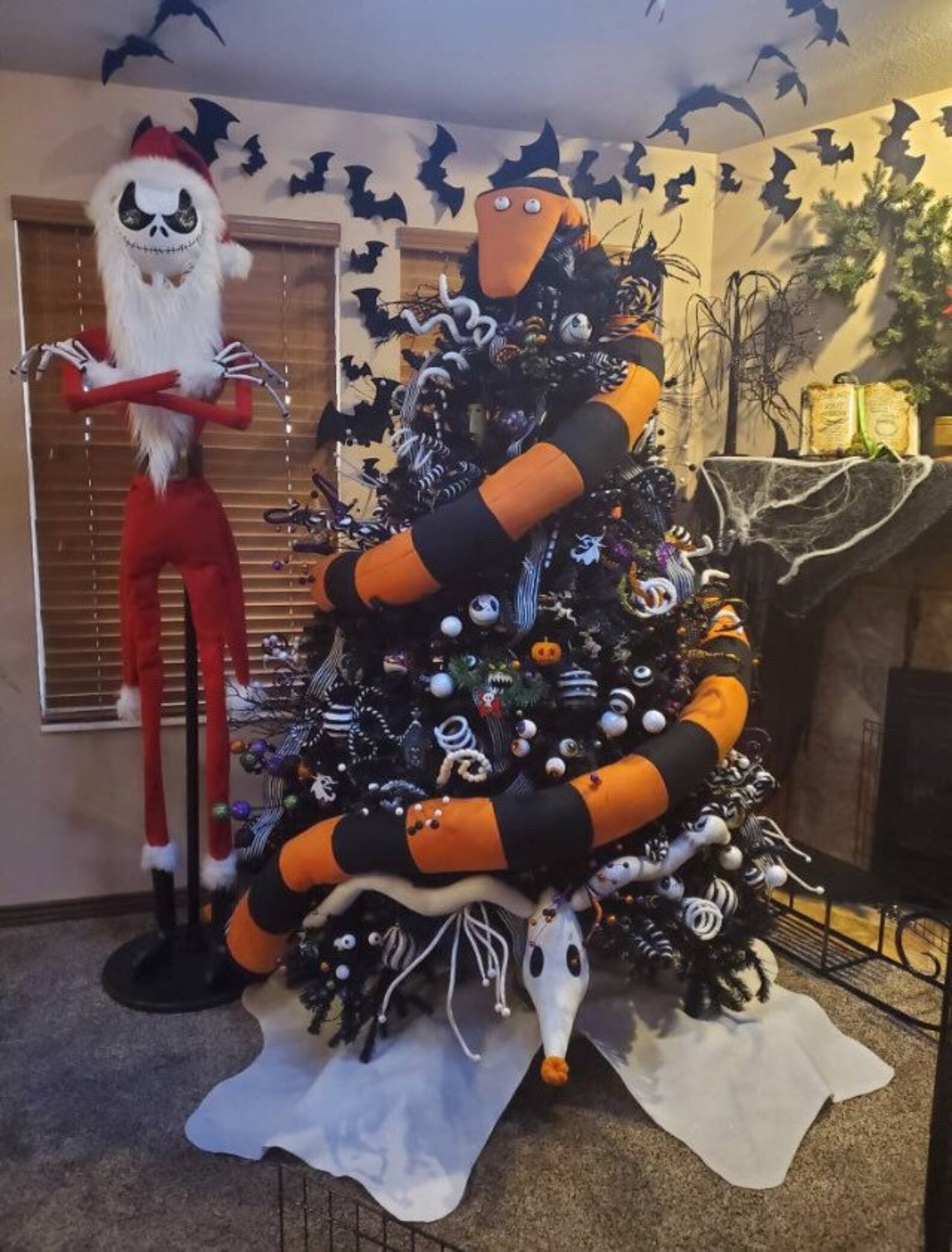 Tree Eating Snake Nightmare Before Christmas Etsy