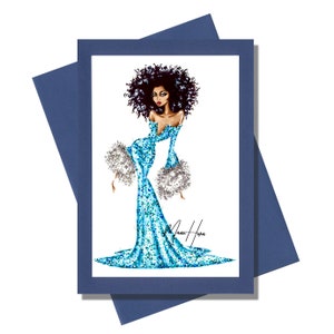 Greeting Cards, Fashion Greeting Cards, Handmade Greeting Cards, Fashionista Greeting Cards, Glittery Greeting Cards, Blank Cards