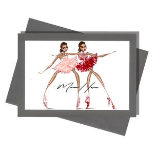 Greeting Cards, Handmade Greeting Cards, Fashion Greeting Cards, Glittery Greeting Cards, Fashionista Greeting Cards