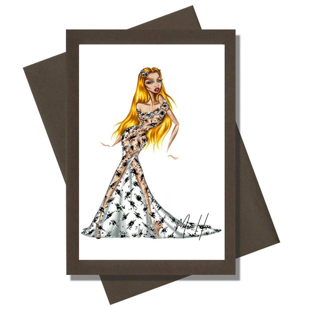 Greeting Cards Fashion Greeting Cards Handmade Greeting Etsy