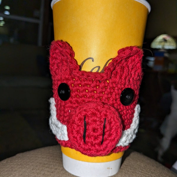 Crocheted Razorback Cozy