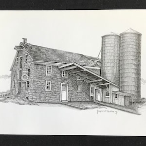 Flory's Mill - Lancaster, Pennsylvania - Set van vier note kaarten