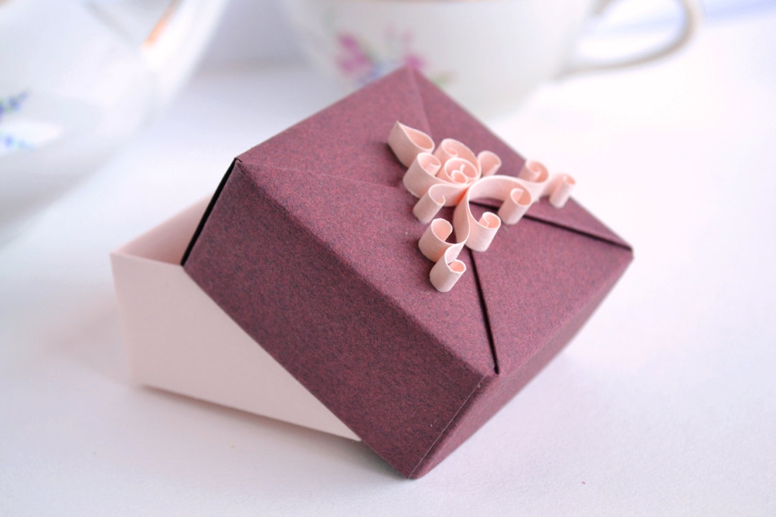 Unique Jewelry Gift Boxes SET of TWO Origami Gift Boxes Etsy