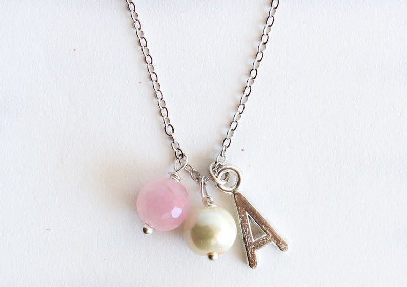 Flower Girl Jewelry Set Personalized Gift Pearl Bracelet Etsy