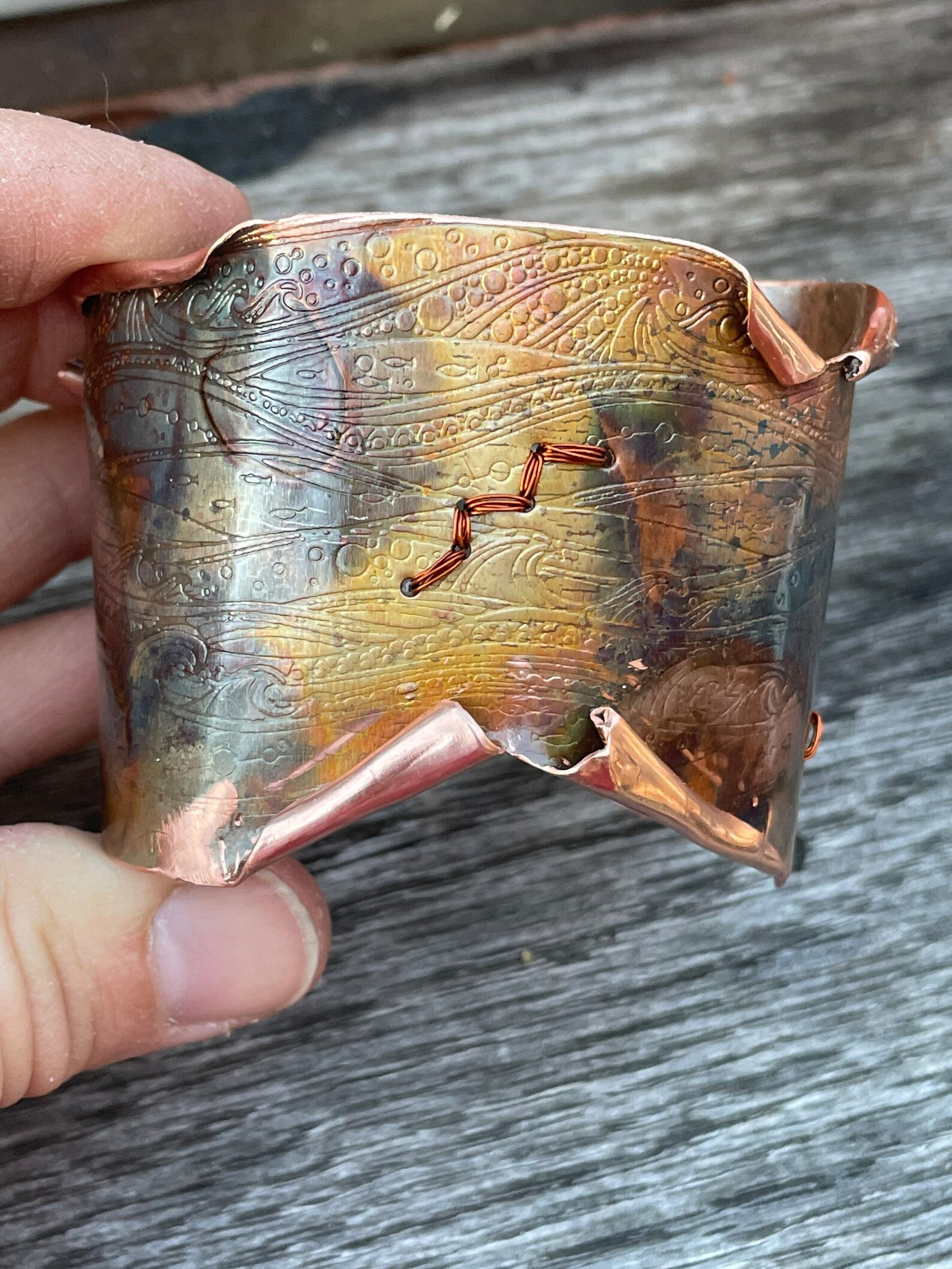 Big Copper Cuff - Etsy