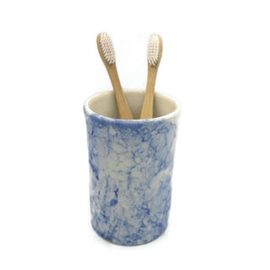 Handgemachter Keramik Zahnputzbecher, Schreibtisch Organizer & Utensilienhalter