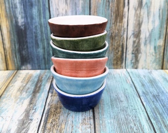 Small Ceramic Bowl Set Of 6, Serving Bowl, Unique Small Sauces Bowls To Serve Small Things, Decorative Bowl Housewarming Gift For New Home