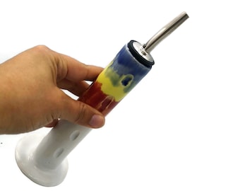 Portuguese Pottery Olive Oil Dispenser | Handmade Ceramic Bottle