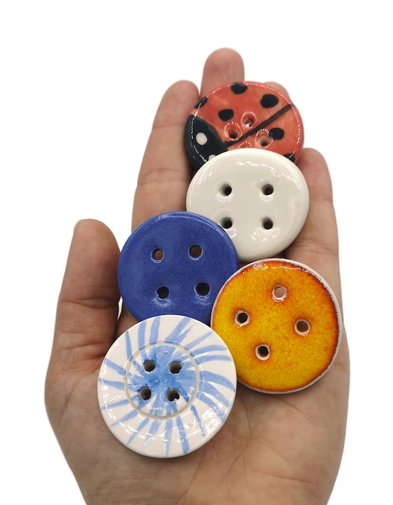 Sewing Buttons, Set of 5 40mm Novelty Buttons for Crafts, Best